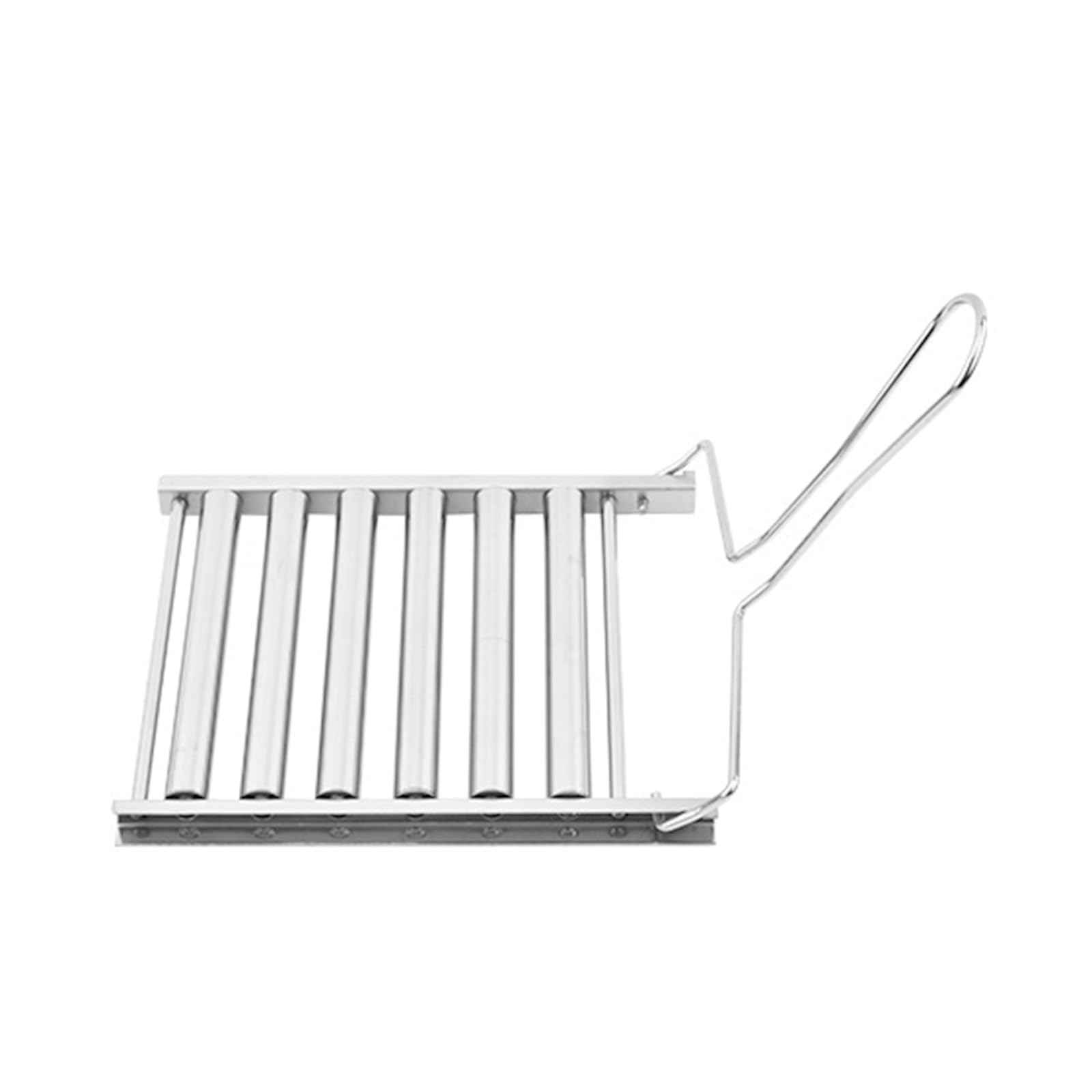 Mekalero Dog Roller BBQ Hot Grillers Stainless Steel Sausage Rack with Comfort Handle Barbecue Hot Rack Sausage Holder Accessory Easy to Clean and Store