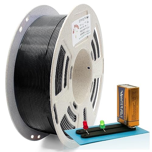 Filament PLA 1.75mm &plusmn; 0.03 Électro Conducteur Reprapper Noir pour capteurs et projets robotiques