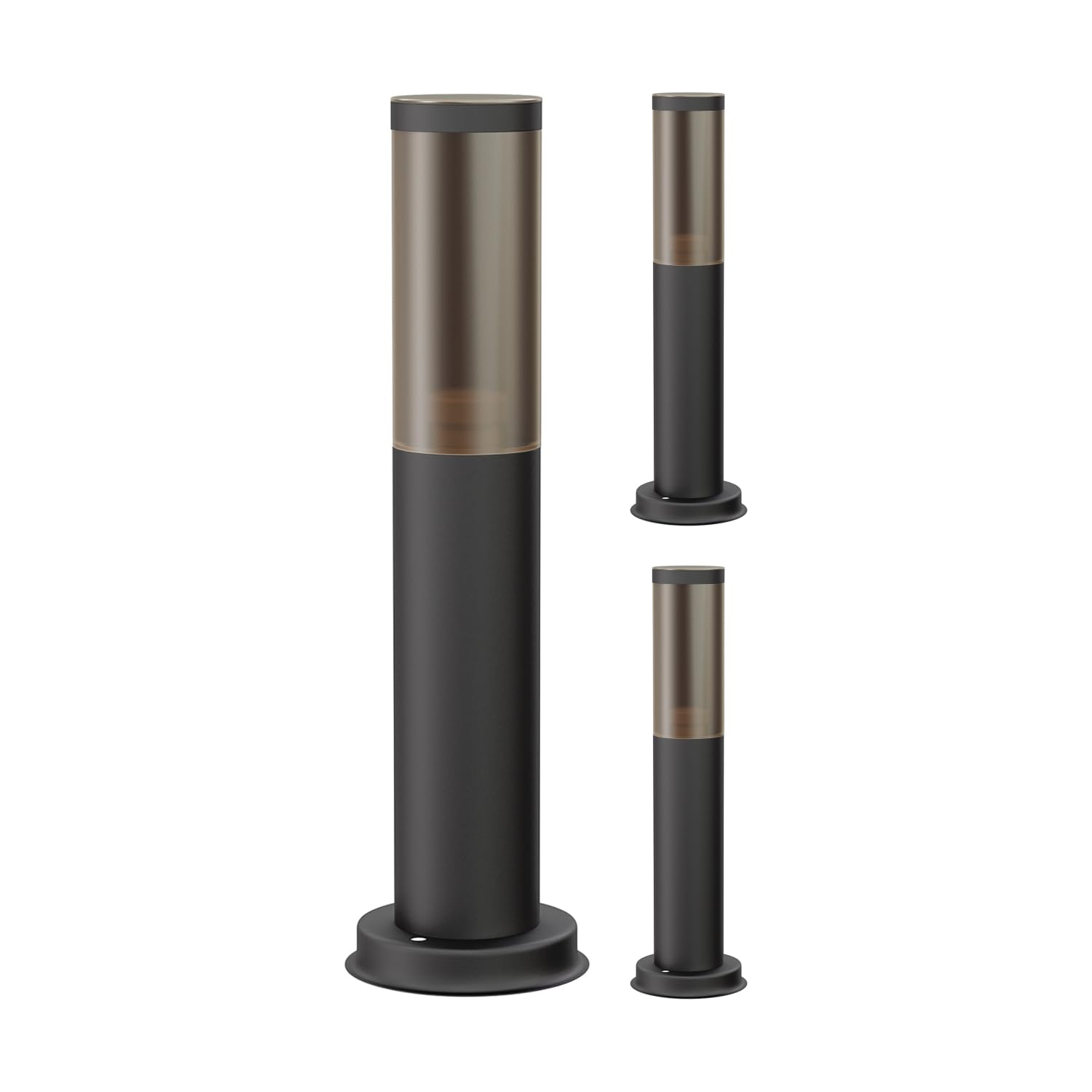 ledscom.de PORU Lumière de chemin Borne d'éclairage Lampe de jardin extérieur IP44 39 cm noir E27 40W