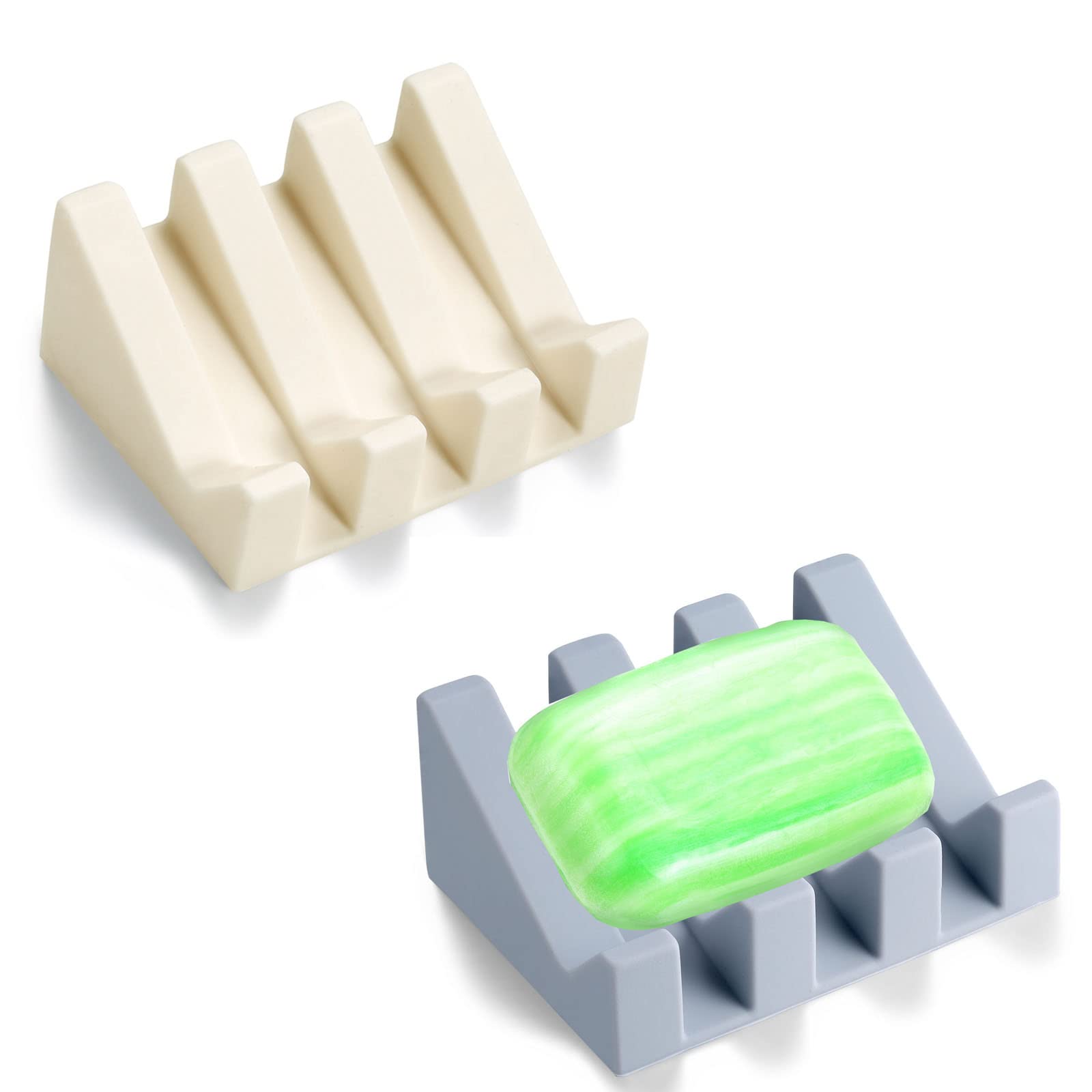 Soap Dish, Bar Soap Holder for Shower for Bathroom, Kitchen, Bathtub, Easy to Clean, Keep Soap Dry, Extend Soap Life