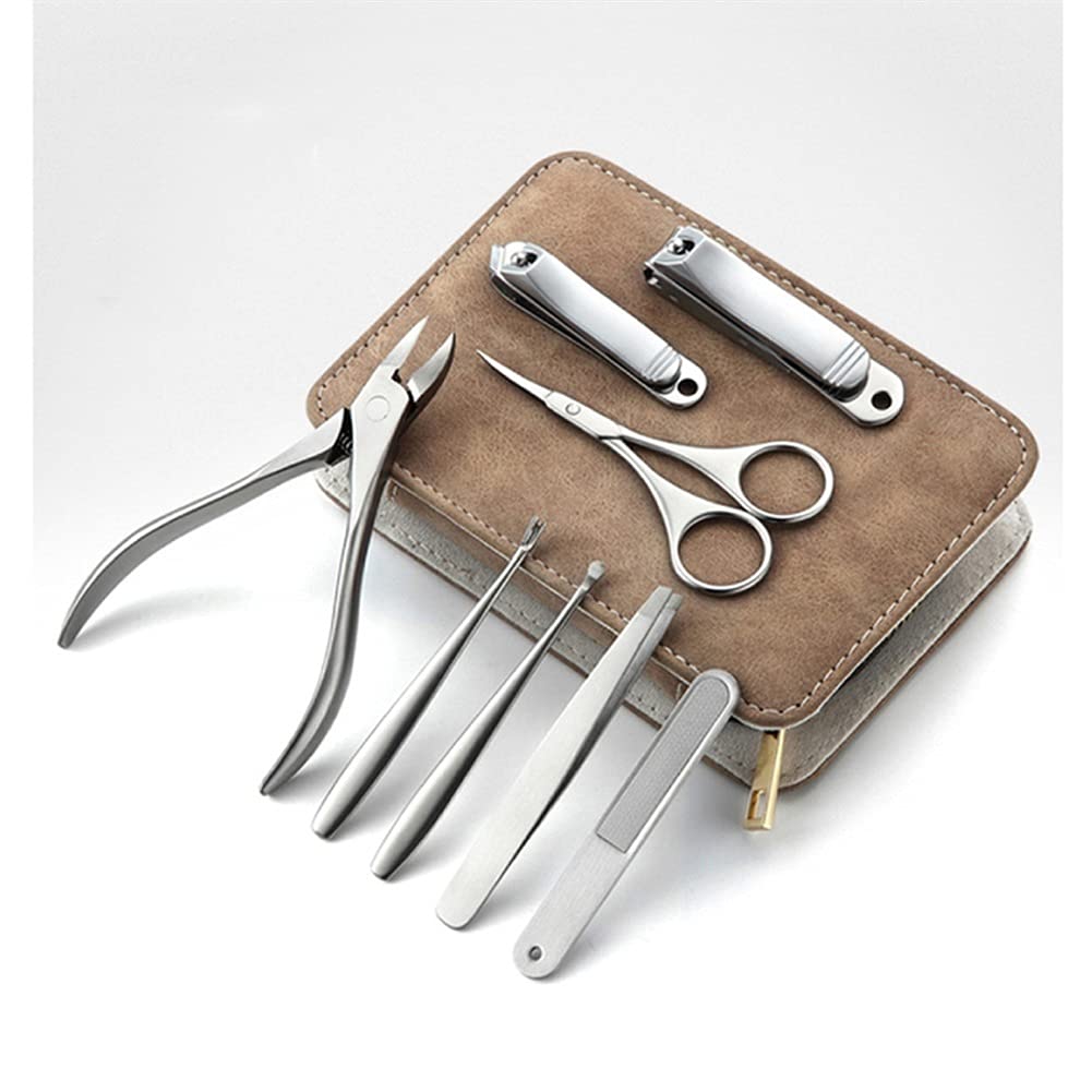 Manicure Set Pedicure Sets Nail Clipper Stainless Steel Nail Cutter Tools Nail Scissors File Eyebrow and Eyelash Trimmer