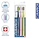 Curaprox 3 x Zahnbürste CS 1560 Soft - Handzahnbürste für Erwachsene mit 1560 Soft CUREN Borsten - 3 Stück, zufällige Farbe