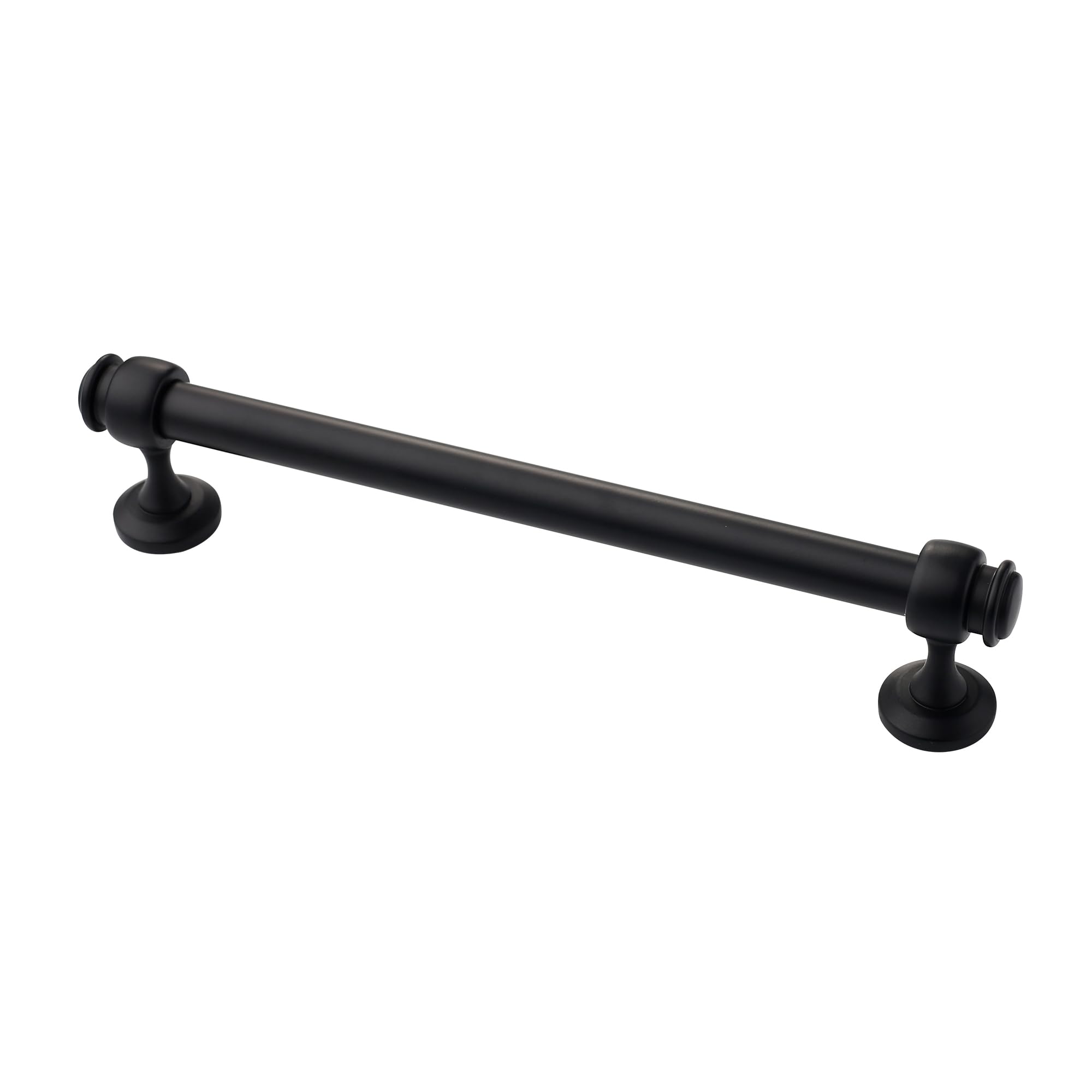 Alzassbg15 Pack Matt Black Cabinet Pulls, 6-1/4 Inch(160mm) Hole Centers Cabinet Handles Kitchen Hardware Straight Bar for Cabinets and Drawer AL3082MB