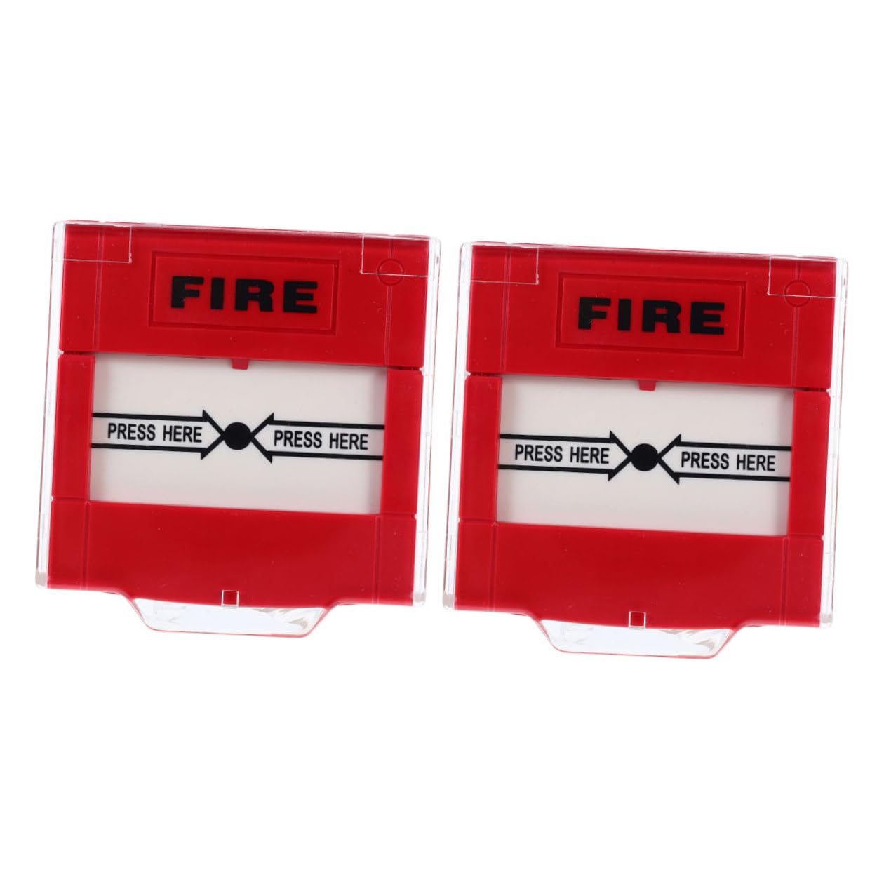 Gadpiparty Botón de Alarma de Emergencia Manual de 2 Piezas Diseño de Respuesta Rápida, Plástico Rojo Compatible Sistemas para Espacios Públicos y Privados