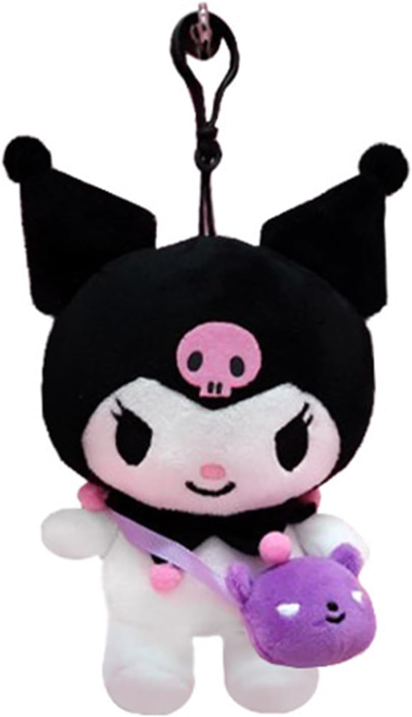 Friends bag hook Cutie Hello Kitty Friends Character Plush Bag Clip Keychain Backpack Hanger 1PC 4.7in