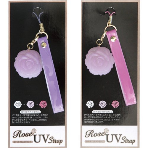 紫外線の強さが分かる ■ＵＶチェックストラップ(ローズ)のサムネイル