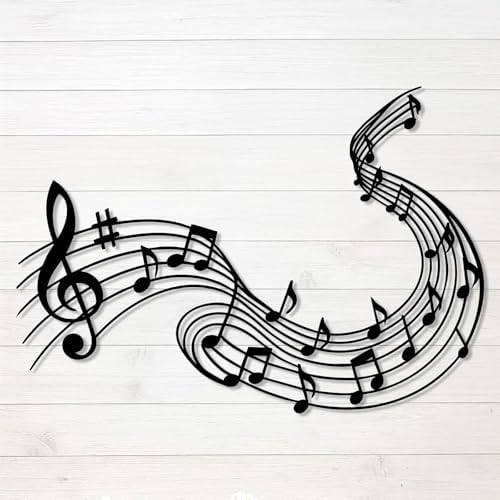 Personalized Musical Notes Metal Sign – Custom Size Iron Wall Art ...