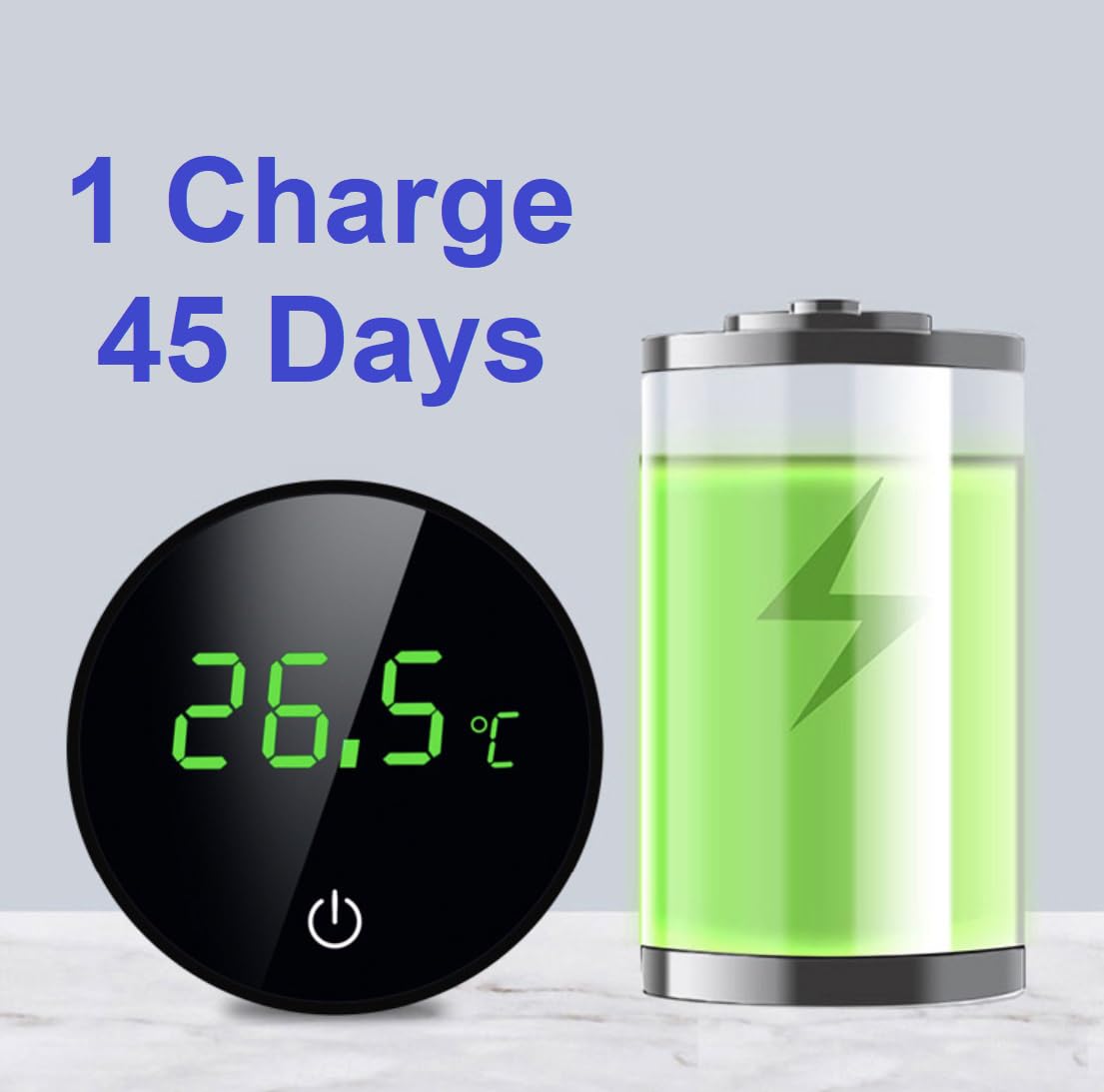 Termometro Acquario Wireless Ricaricabile - Display LED Ad Alta Precisione - Foto 12