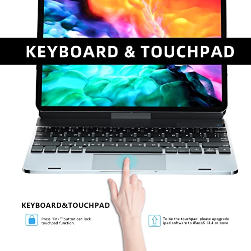 Doqo Custodia con tastiera compatibile con iPad