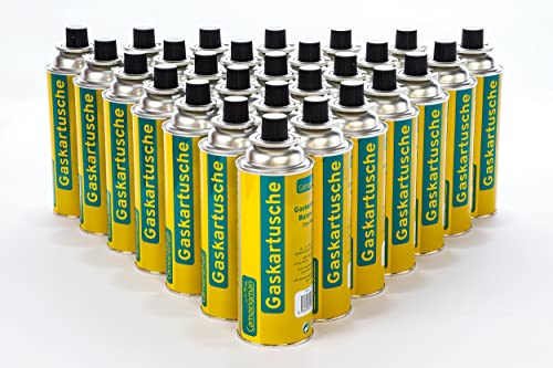 Campingman 28 Stück Gaskartusche 227g Butan Gas mit Ventil Universal...