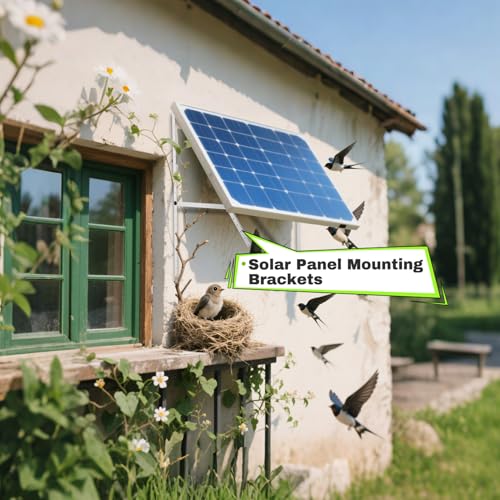Image of 8 Pack 45inch Adjustable Solar Panel Tilt Mount Brackets