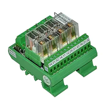 Shavison Relay Module AS363-24V-S-OE, 1C/O, 4 Channel, 24VDC Coil, OEN Relay, Reverse Blocking Diode, Socket Mounted Relay, Contact Rating : 28VDC/230VAC, 5A