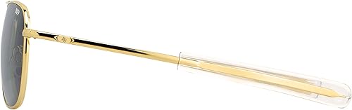 Miniatura 2 de AO Original Pilot Sunglasses - Gold - True Color Gray SkyMaster Glass Lenses - Bayonet Temple - Polarized - 55-20-140