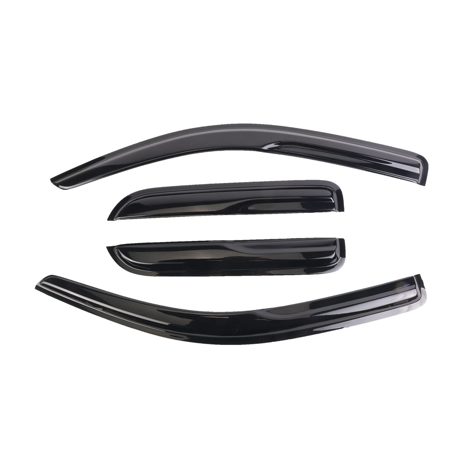 Hyundai Palisade Style Hyper In-Channel Sun Rain Guards Smoke Window Visor Compatible With 2014-2018 Chevy Silverado/GMC Sierra 1500 Crew Cab Wind Deflector 4pc Glory Fit Vent Deflector - Foto 6