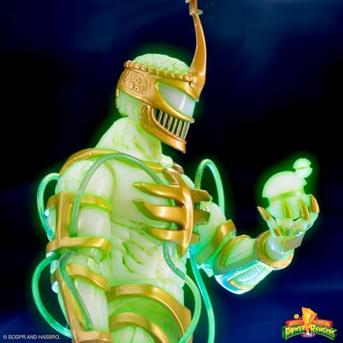 super7 ultimates mighty morphin power rangers lord zedd imperial gold glow - 734 power rangers action figure with accessories