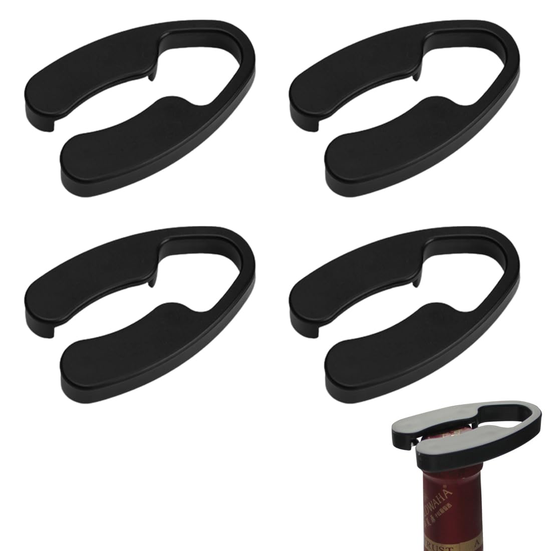 WeddHuis 4 Stuks Wijncapsulesnijder, Foil Cutter Wijnfles, Flessen Film Remover Opener, Wijn Gereedschap Accessoires voor het Verwijderen van Aluminiumfolie