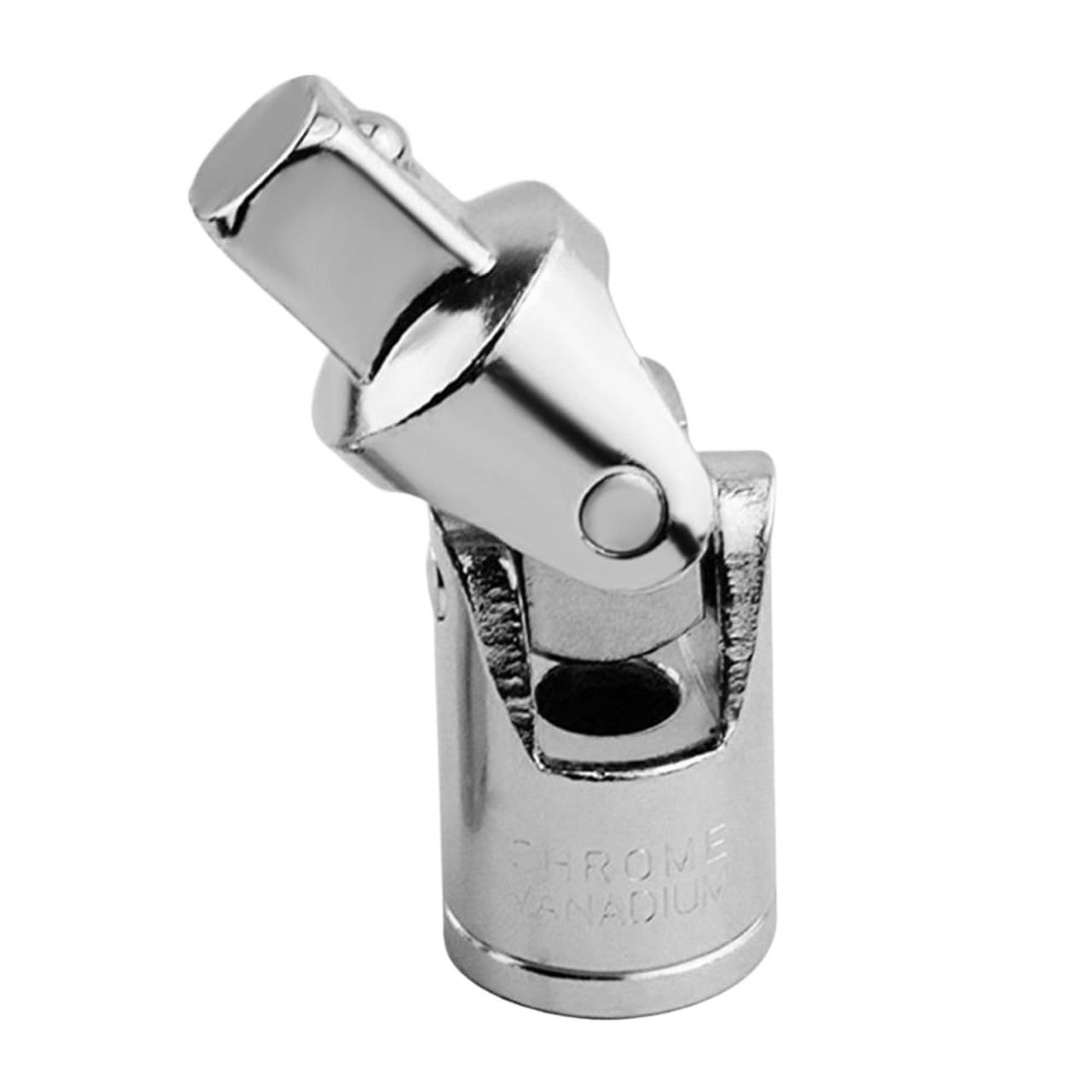 Xctdsvah One Color Flexible Socket Extension 1/2 3/8 1/4 Cardan Joint Universal Angle Extension Bar Manual/Pneumatic Bendable Adapter Ratchet Tool Parts(1-2)
