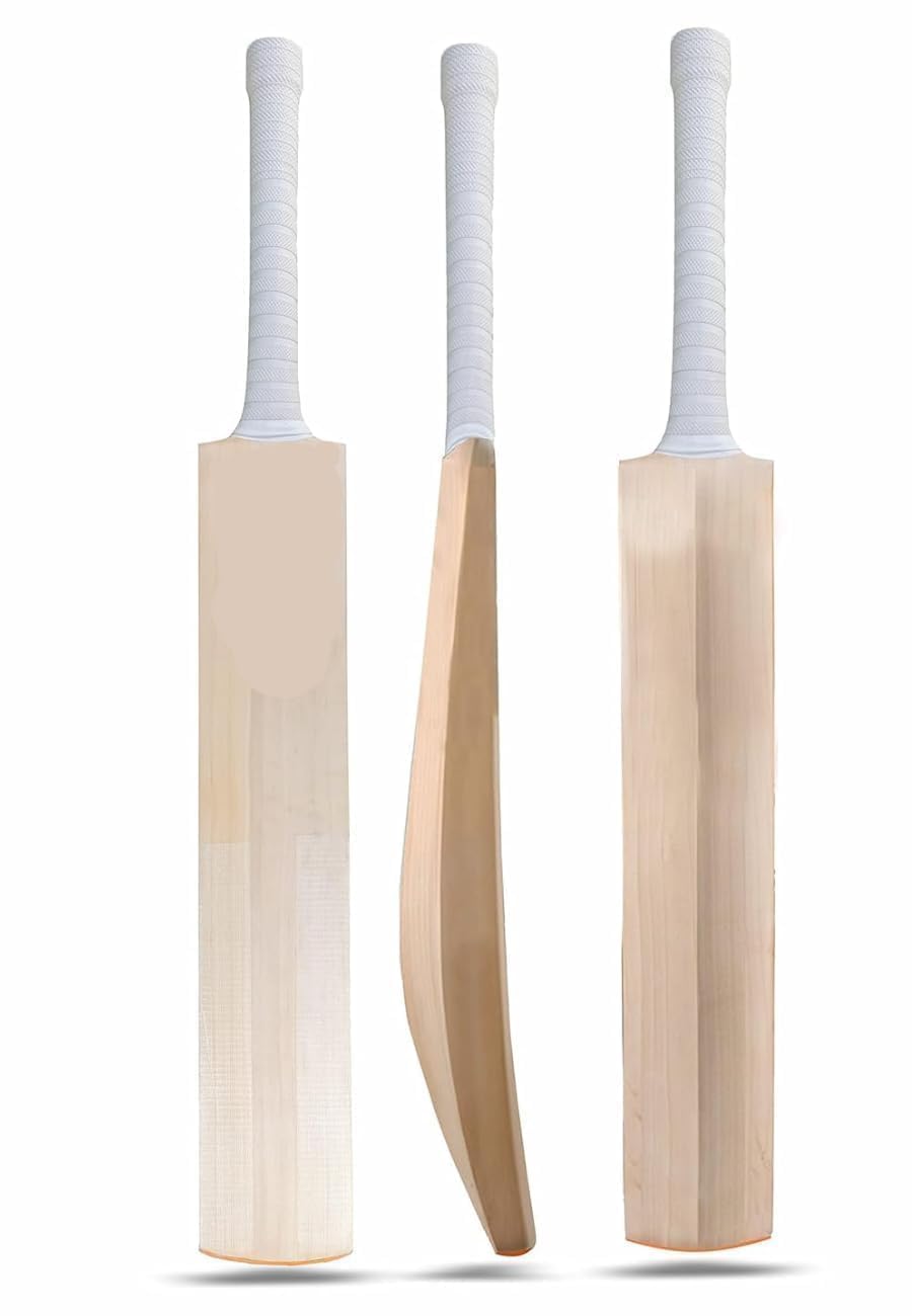 VB Sports Plain Kashmir Willow Cricket Bat for Tennis Ball, Full Size, Willow Scoop Design, Set of 1-image-29