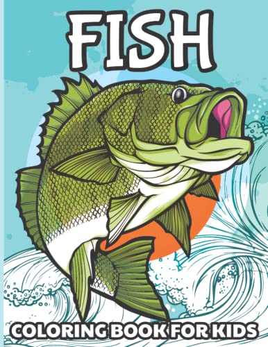Fish Coloring Book for Kids Great Gift for Boys & Girls, Ages 4-8 Activity Book for Kids Unique and Cute Coloring pages 8.5 x 11 Inches (21.59 x 27.94 cm) image 2