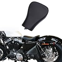 Motorrad Solo Sitz, Motorrad Front Fahrer Solo Sitzkissen Motorradsitze Weiche wasserdichte Passform für Sportster XL883 XL1200 48 72 2010-2015 Cafe Racer, Schwarz.