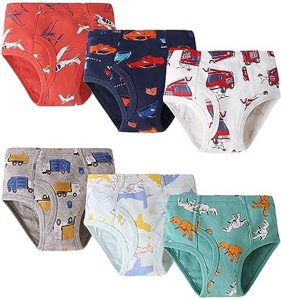 Hapipana Kids Shorts Pants Set of 6, 100% Cotton, Breathable, Boys, Boys' Pants, Preschool, Children's Clothes, Shorts, Baby Boys, Juniors, Toddlers, Elementary School Underwear, 100, 110, 120