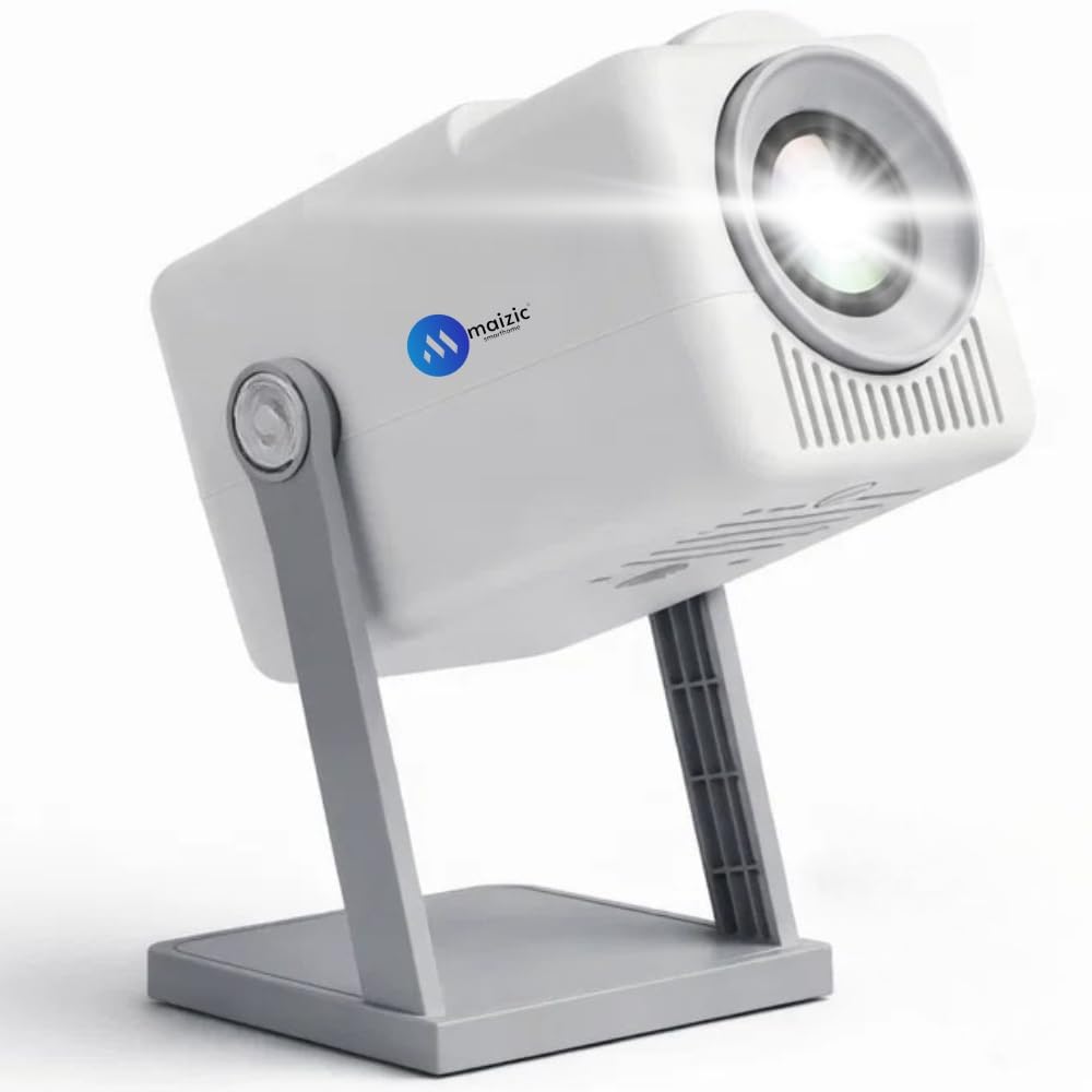 Maizic Smarthome AVITAR 2K Smart LED Projector | Native 1080p FHD | 8K Lumens | Android 14 | Built-in Netflix, YouTube & Play Store | WiFi & BT | Auto Keystone | Miracast | 200" Screen