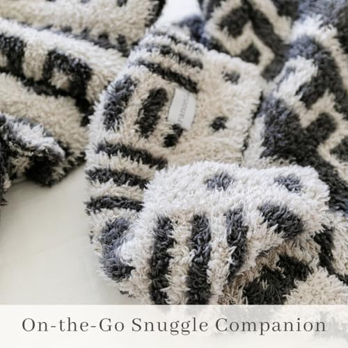 Image of SARANONI Luxury Baby Blanket | Ultra Soft Double Layer Plush Security Blanket for Babies | Mudcloth - 20 inch x 15 inch