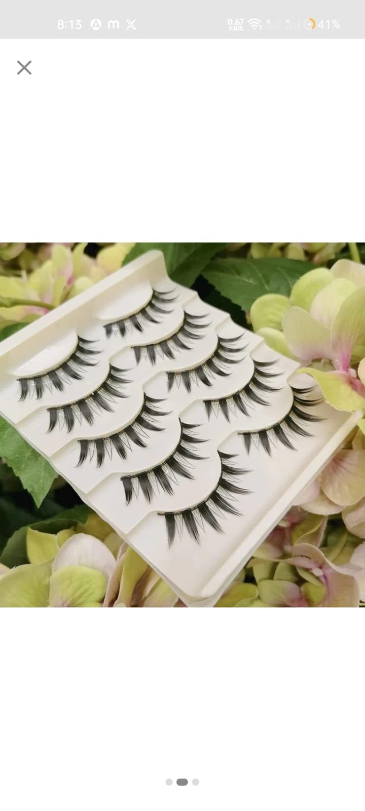 Chachanal 5 Pairs Soft Makeup Thick False Eyelashes Eye Lashes Long Black Natural Beauty