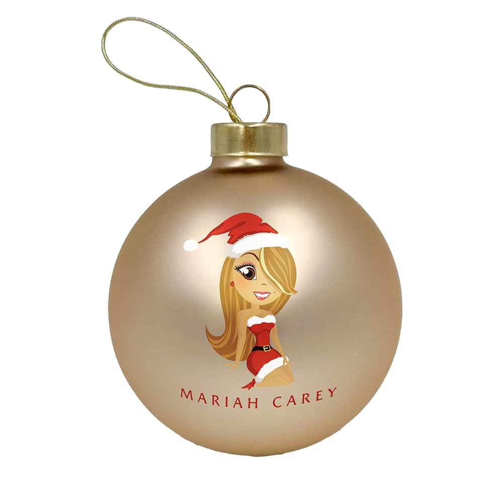 Mariah Carey Gold Official Christmas Ball Ornament, One Size