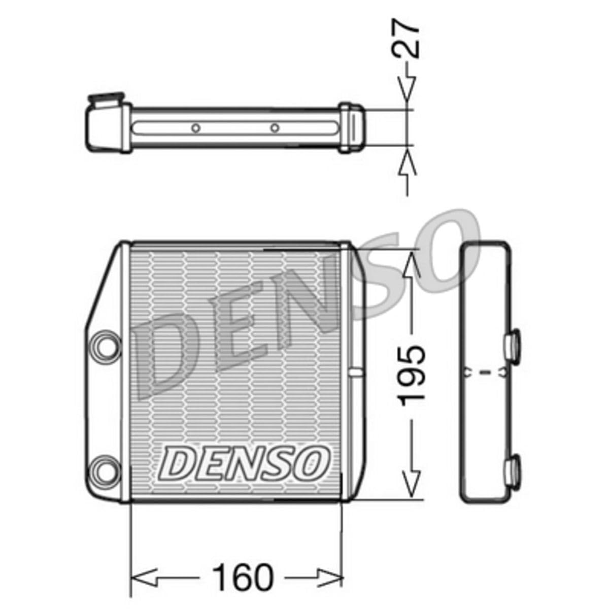 DENSO Scambiatore calore, Riscaldamento abitacolo DRR09075