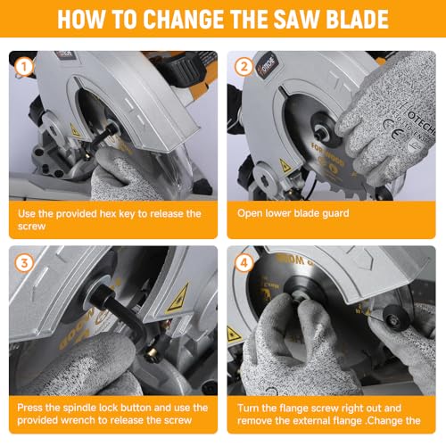 Hoteche 7-1/4-Inch Compound Miter Saw