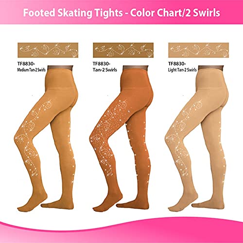 Image of ChloeNoel Figure Skating Footed Tights TF8830