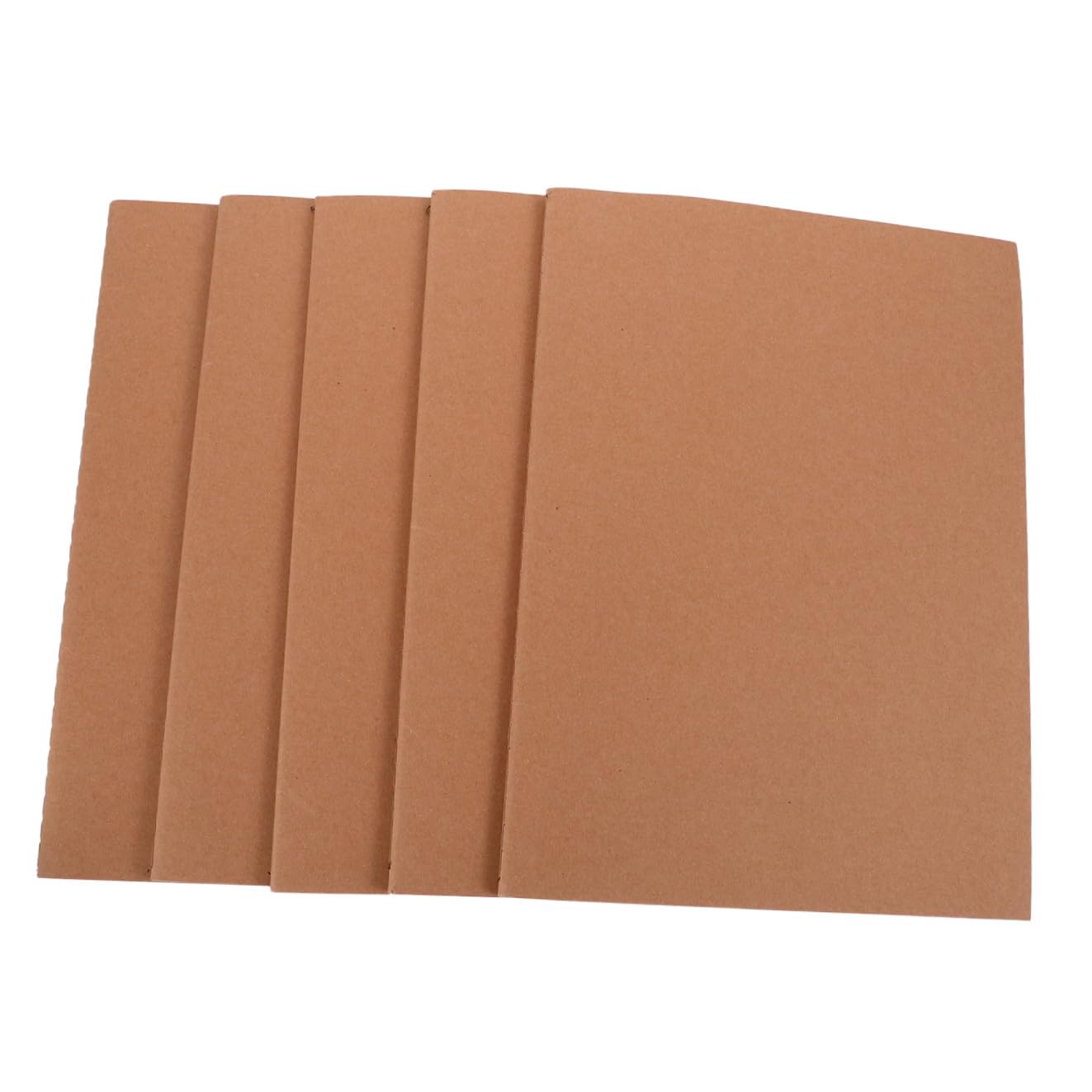 5pezzi Taccuino Pagine Bianche Non Righe Quaderno Per Disegno e Schizzo Con Copertina Kraft Per Studio Lavoro e Viaggi Pagine Per Libro