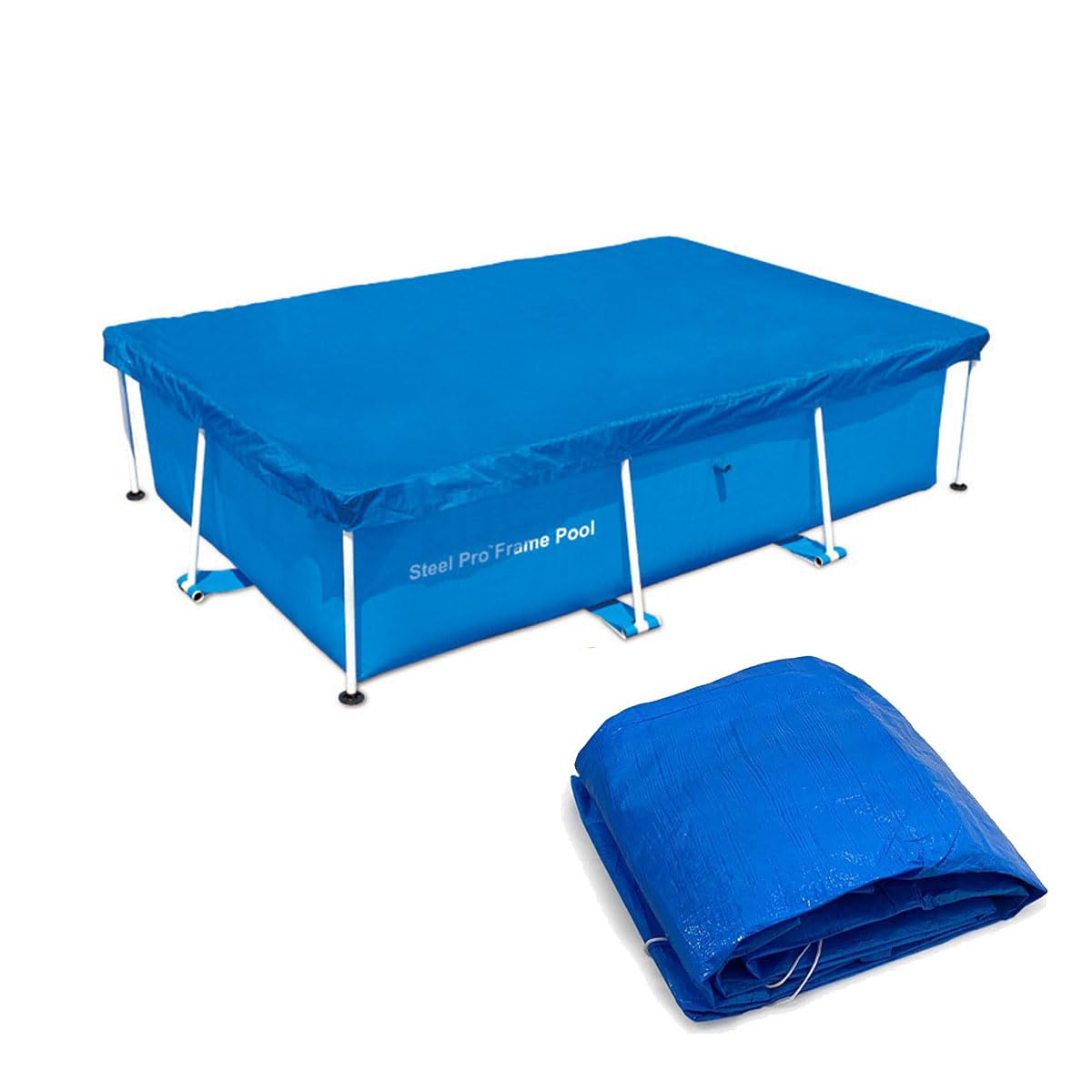 Rectangular Pool Cover, Swimming Pool Solar Cover for Frame Swimming Pools, Pool Dust Cover for Inflatable Pools (260 * 170CM/8.53 * 5.58FT)