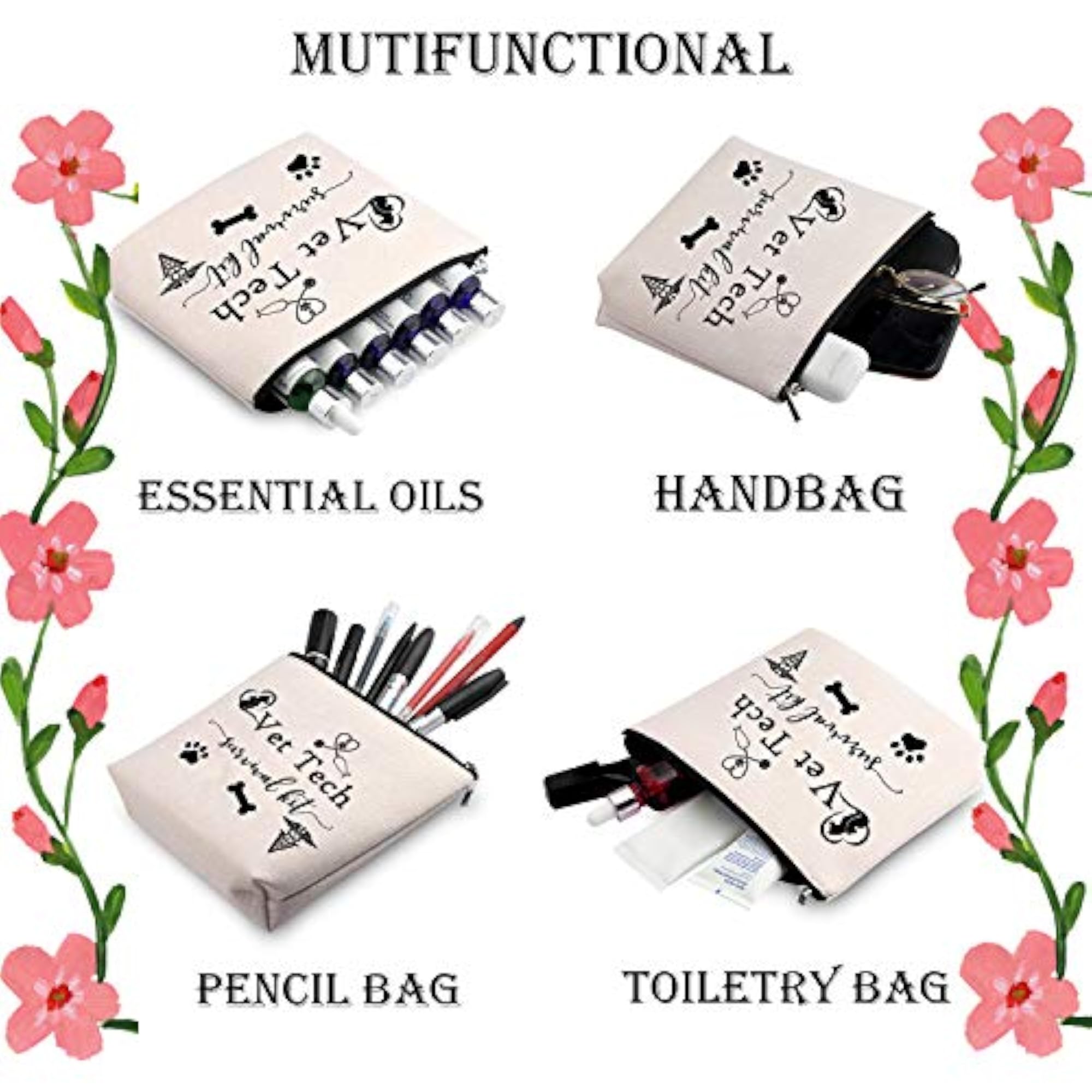 Veterinary Technician Gift Portable Travel Accessories Toiletry Bag