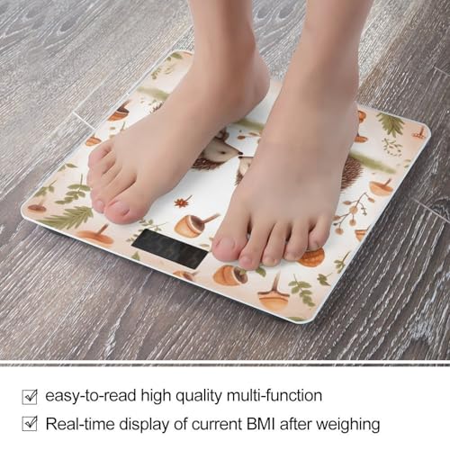Báscula digital para baño con diseño erizo, capacidad 180 kg miniatura 5