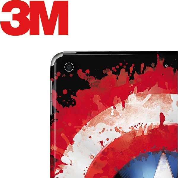 Skinit Decal Tablet Skin Compatible with iPad 9.7in (2018) - Officially Licensed Marvel Captain America Star Shield Design