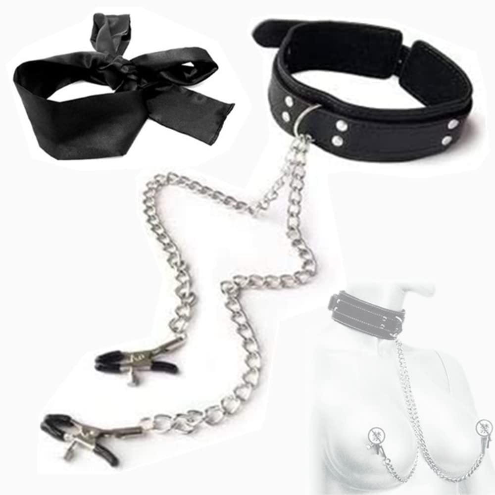 Pet Play Leather Collar and Bandage, The Perfect Set for Your Honeymoon