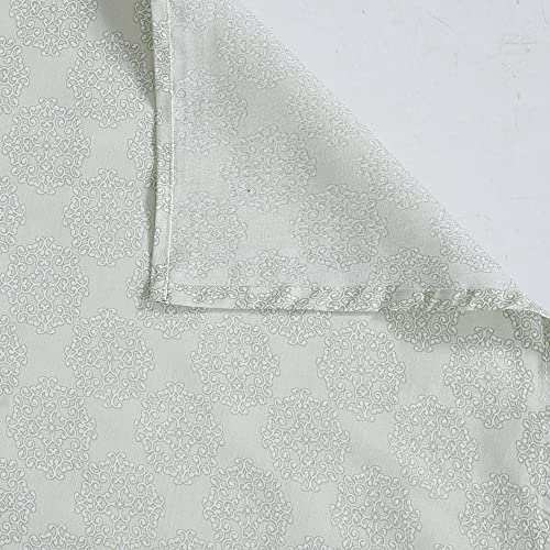 Image of Swayam Roto Cotton Single Bedsheet with 1 Pillow Cover | Size 60 x 90 inch | 144 TC | Floral Design | Soft Breathable Bed Sheet | Comfortable & Durable for Bedroom - Green