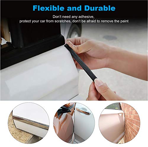 Image of Car Door Edge Guards Black, 16Ft Rubber Seal Protector U Shape Edge Trim Car Door Edge Protection Fit for Most Car