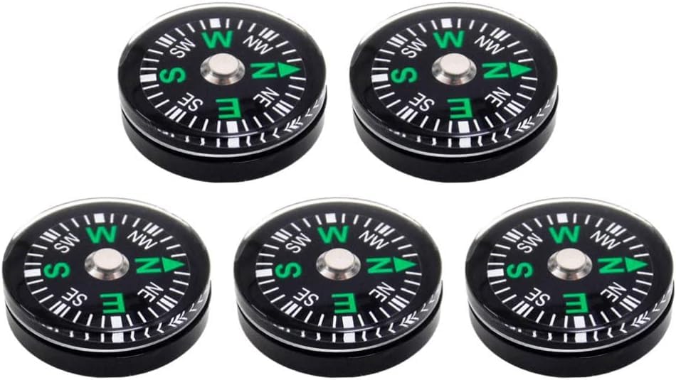 Pack de 5 brújulas mini de bolsillo de 25 mm miniatura 4