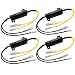 Produktbild Justech 4er Motorrad Lastwiderstand 12V Motorrad LED Blinker Decoder Widerstand Resistor Adapter Blinkeranzeige Widerstände Kabel Flash Fix Fehler für Motorrad Roller ( 21W 6.0 ) 50x28x15mm