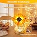 AMWGIMI Sunflowers Flower Lamp,Rechargeable Cordless Touch Table Lamp,3-Colour Infinitely Dimming Small Night Light,Festival Restaurant Bedroom Bar Coffee Shop Birthday Gifts for Women Mom