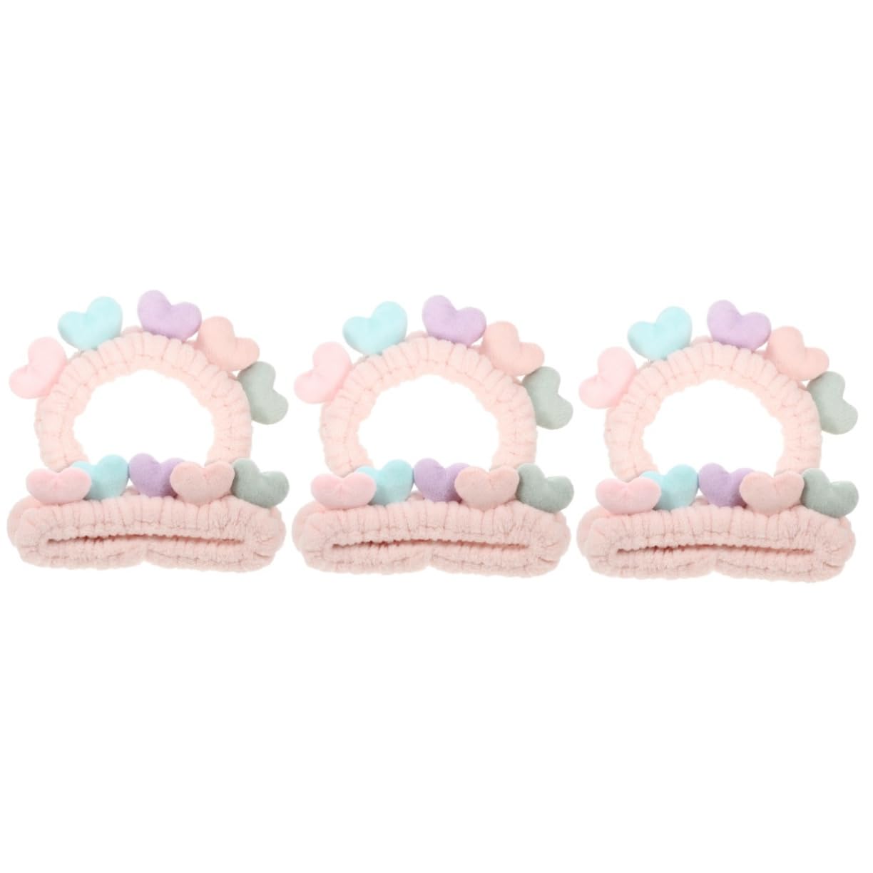 MAGICLULU 6 Pcs Del Cuore Trucco Dei Make Up Fasce Dei Hairband Elastica Elastici Dei Per La Testa Dei Per Le Donne