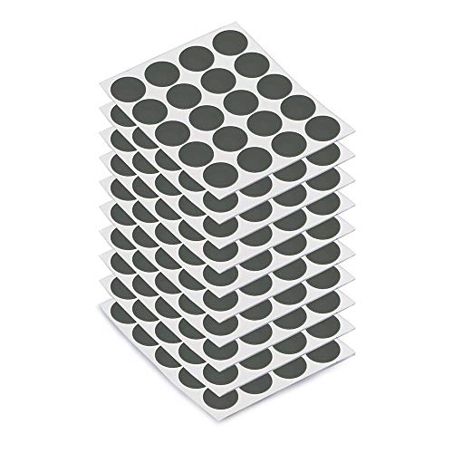 EMUCA 4026423 - Tapón para tornillos adhesivos, color gris antracita, diámetro 13...