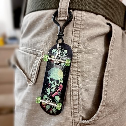 SPITBOARDS 34mm x 96mm Pro Fingerboard Set-Up (Complete) | Real Wood Deck | Pro Trucks with Lock-Nuts and Pro Bushings | Polyurethane Pro Wheels with Bearings | Pig Flue