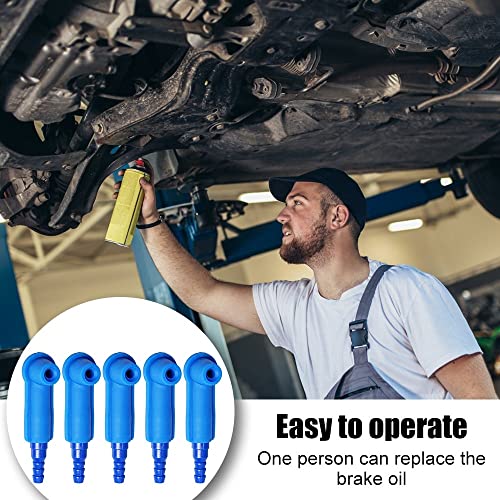 DONGKER Bremsflüssigkeitswechsler, 5 Stücke Stecker Bremsflüssigkeit Ölwechsler, Öl Luft Schnellwechselwerkzeug für PKW LKW Baufahrzeuge