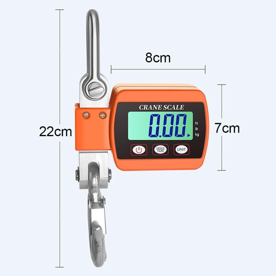 High Precision Electronic Hook Scale W/LCD Digital Display Electronic Scale