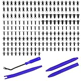 GOTRUST 190PCS Car Retainer Clips Kit, Car Trim Removal Tool Set, Plastic Rivets Fasteners, Universal Car Bumper Retainer Clip, Auto Push Pin Rivets Set for Auto Interior Repair