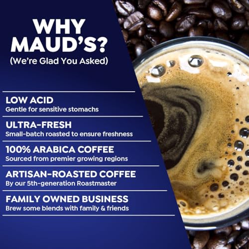 Image of Maud's French Roast Coffee Pods, 100 ct, Dark Roast Coffee in Single Serve Pods - 100% Arabica Coffee, Compatible with Keurig K Cups Maker